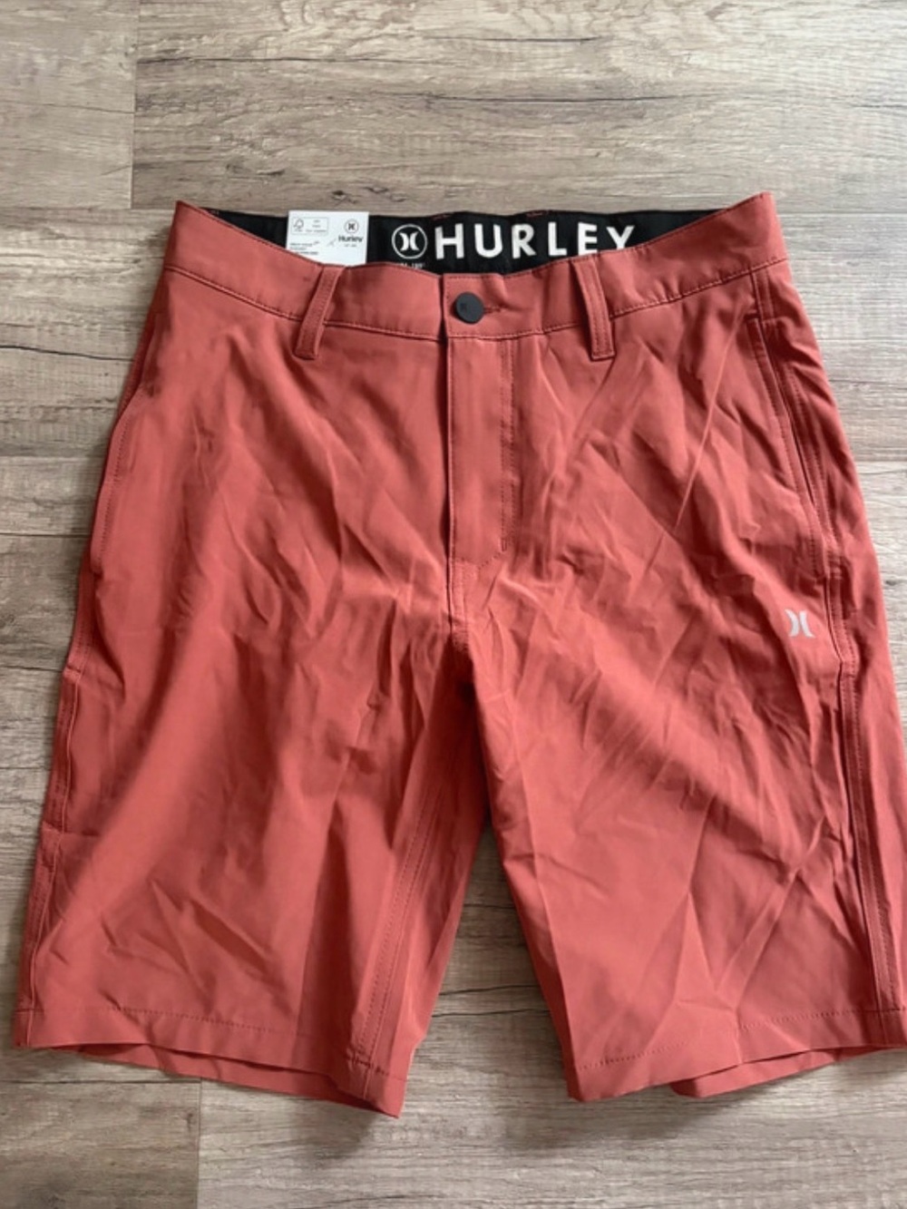 Hurley Men's Rust Red-Orange Hybrid Shorts